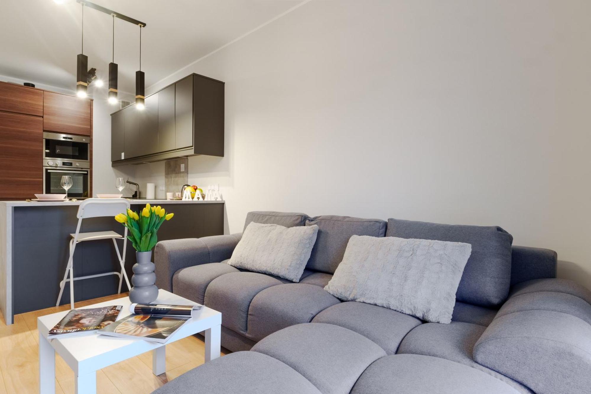 Apartament Piekny Bobrowiecka Z Balkonem Warszawa